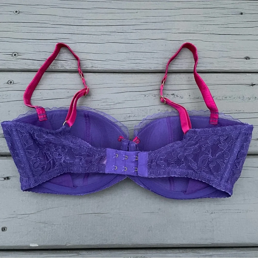 Agent Provocateur Hyacinth Bra Purple Pink size 34 DD